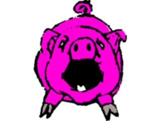 Sticker Custom Preview Image #021246 Animals Cartoons Pig06