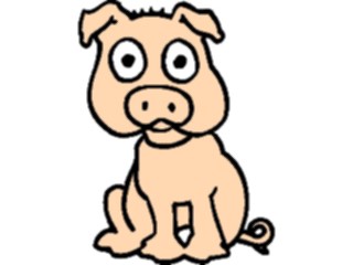 Sticker Custom Preview Image #021247 Animals Cartoons Pig07