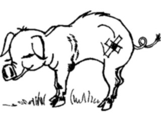 Sticker Custom Preview Image #021253 Animals Cartoons Pig13