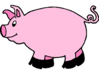 Sticker Custom Preview Image #021258 Animals Cartoons Pig18