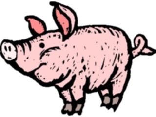 Sticker Custom Preview Image #021268 Animals Cartoons Pig28