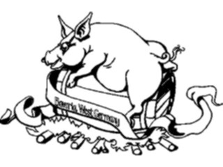 Sticker Custom Preview Image #021273 Animals Cartoons Pig Cooking