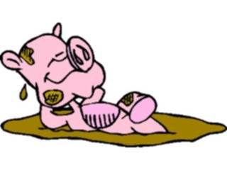 Sticker Custom Preview Image #021303 Animals Cartoons Pigin Mud3