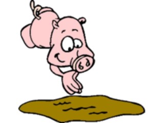 Sticker Custom Preview Image #021304 Animals Cartoons Pigin Mud4