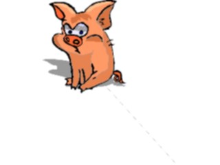 Sticker Custom Preview Image #021311 Animals Cartoons Pig Pouting
