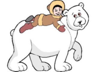 Sticker Custom Preview Image #021355 Animals Cartoons Polar Bear Boy