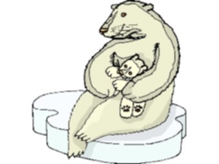 Sticker Custom Preview Image #021357 Animals Cartoons Polar Bear Cub