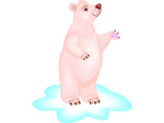 Sticker Custom Preview Image #021361 Animals Cartoons Polar Bear Smiling