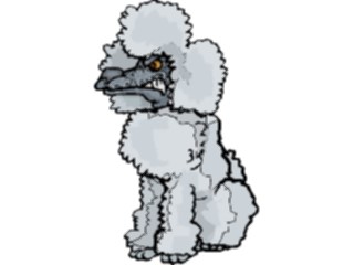 Sticker Custom Preview Image #021365 Animals Cartoons Poodle Mean