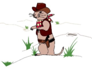 Sticker Custom Preview Image #021383 Animals Cartoons Prairie Dog Cowboy