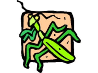 Sticker Custom Preview Image #021385 Animals Cartoons Praying Mantis