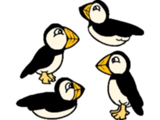 Sticker Custom Preview Image #021389 Animals Cartoons Puffins