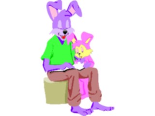 Sticker Custom Preview Image #021471 Animals Cartoons Rabbit Child