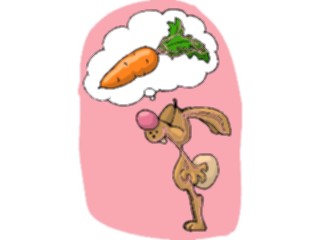 Sticker Custom Preview Image #021477 Animals Cartoons Rabbit Dreamingof Carrot