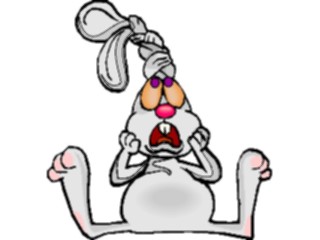 Sticker Custom Preview Image #021481 Animals Cartoons Rabbit Ears Tied Up