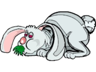 Sticker Custom Preview Image #021482 Animals Cartoons Rabbit Eating