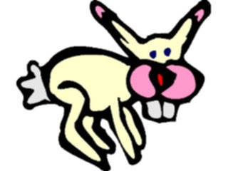 Sticker Custom Preview Image #021509 Animals Cartoons Rabbit Hopping3