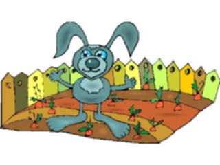 Sticker Custom Preview Image #021512 Animals Cartoons Rabbitin Carrot Garden