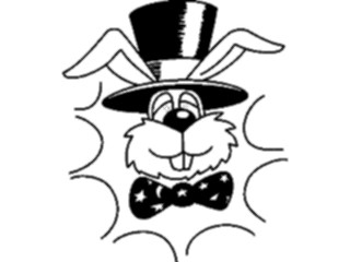 Sticker Custom Preview Image #021520 Animals Cartoons Rabbit Magic