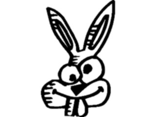 Sticker Custom Preview Image #021525 Animals Cartoons Rabbit Nutty