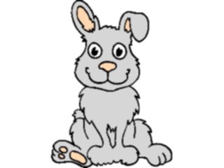 Sticker Custom Preview Image #021548 Animals Cartoons Rabbit Sitting1