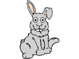 Sticker Custom Preview Image #021549 Animals Cartoons Rabbit Sitting2