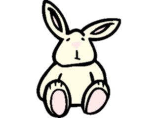 Sticker Custom Preview Image #021550 Animals Cartoons Rabbit Sitting3