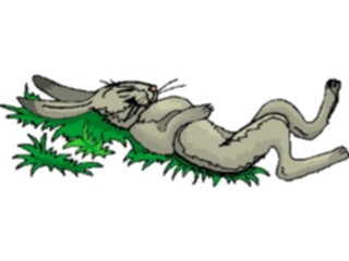 Sticker Custom Preview Image #021552 Animals Cartoons Rabbit Sleeping