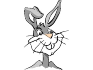 Sticker Custom Preview Image #021553 Animals Cartoons Rabbit Smiling1