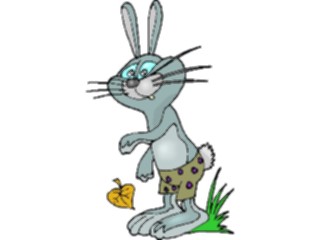 Sticker Custom Preview Image #021570 Animals Cartoons Rabbit Wearing Shorts