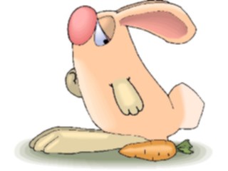 Sticker Custom Preview Image #021583 Animals Cartoons Rabbitwith Carrot5