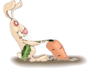 Sticker Custom Preview Image #021584 Animals Cartoons Rabbitwith Carrot6