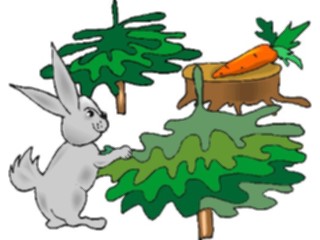 Sticker Custom Preview Image #021585 Animals Cartoons Rabbitwith Carrot7