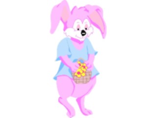 Sticker Custom Preview Image #021592 Animals Cartoons Rabbitwith Flowers1