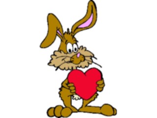 Sticker Custom Preview Image #021597 Animals Cartoons Rabbitwith Heart