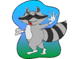 Sticker Custom Preview Image #021612 Animals Cartoons Raccoon4