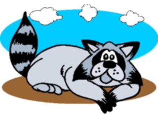 Sticker Custom Preview Image #021613 Animals Cartoons Raccoon5