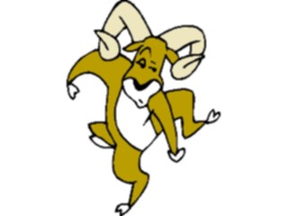 Sticker Custom Preview Image #021635 Animals Cartoons Ram Dancing