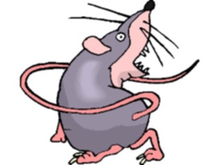 Sticker Custom Preview Image #021650 Animals Cartoons Rat Chasing Tail