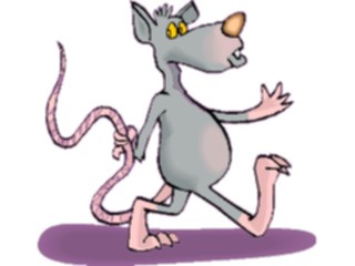 Sticker Custom Preview Image #021657 Animals Cartoons Rat Holding Tail1