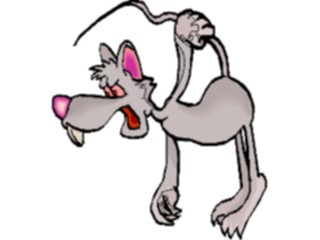 Sticker Custom Preview Image #021658 Animals Cartoons Rat Holding Tail2