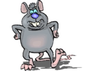 Sticker Custom Preview Image #021659 Animals Cartoons Rat Impatient