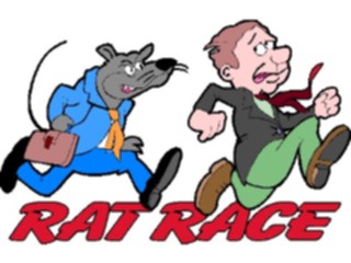 Sticker Custom Preview Image #021665 Animals Cartoons Rat Race