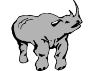 Sticker Custom Preview Image #021681 Animals Cartoons Rhino03