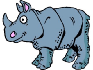 Sticker Custom Preview Image #021682 Animals Cartoons Rhino04