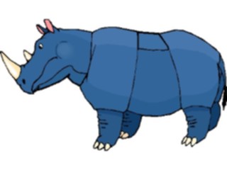 Sticker Custom Preview Image #021686 Animals Cartoons Rhino08