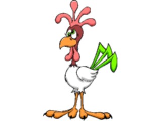 Sticker Custom Preview Image #021722 Animals Cartoons Rooster08