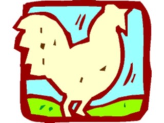 Sticker Custom Preview Image #021723 Animals Cartoons Rooster09