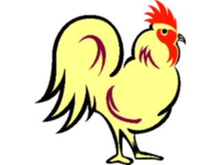 Sticker Custom Preview Image #021725 Animals Cartoons Rooster11