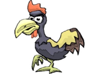 Sticker Custom Preview Image #021749 Animals Cartoons Rooster Mean